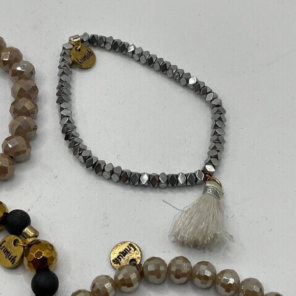 Erimish Beaded Stretch Bracelets Set of Nine OS One Size - Picture 2 of 10